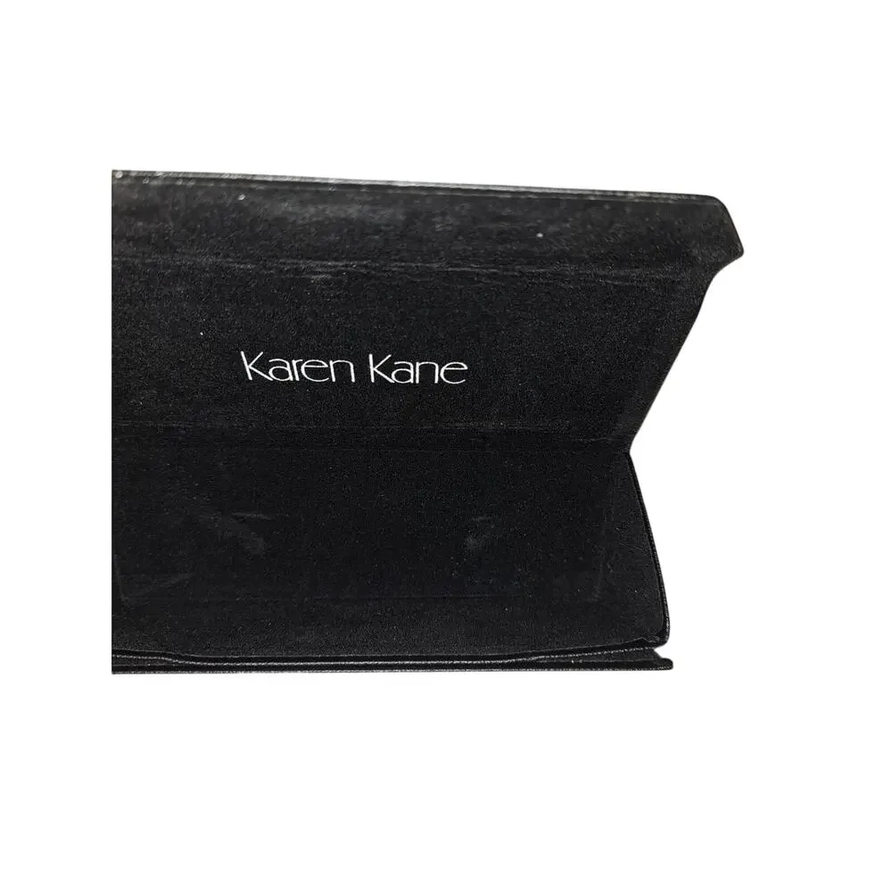 Black Triangular Folding Collapsible Hard Case for Glasses, by Karen Kane